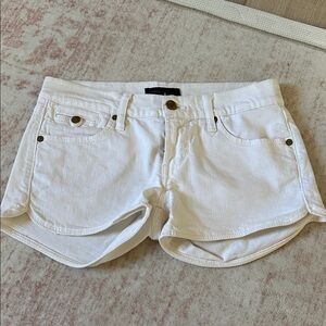 Short white jean shorts